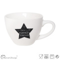 Blanco y negro New Bone China Tea Cup &amp; Saucer